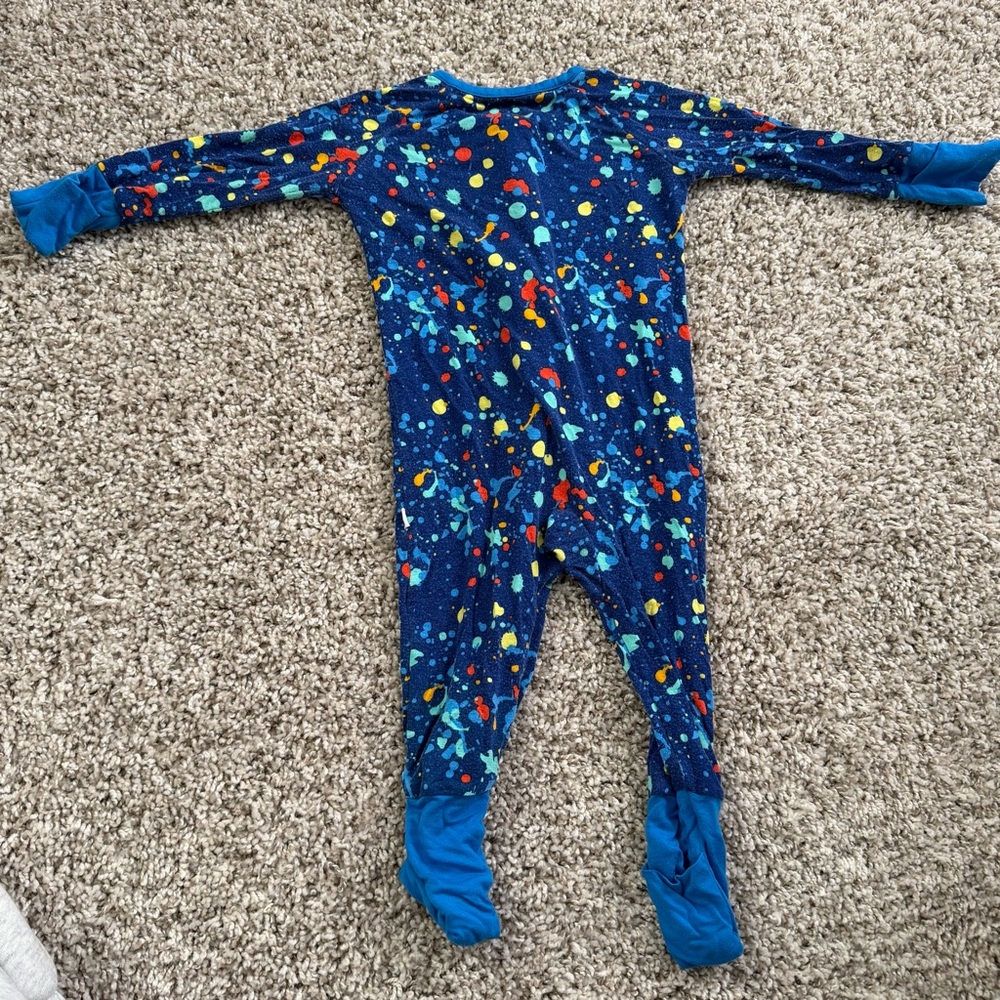 Little Sleepies Paint Splatter Sleeper Size 3-6M - Picture 2 of 4